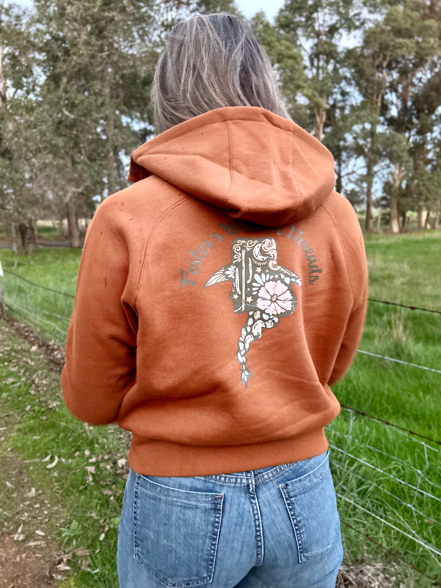 Cowgirl Cool Half Zip Hoodie- Toffee