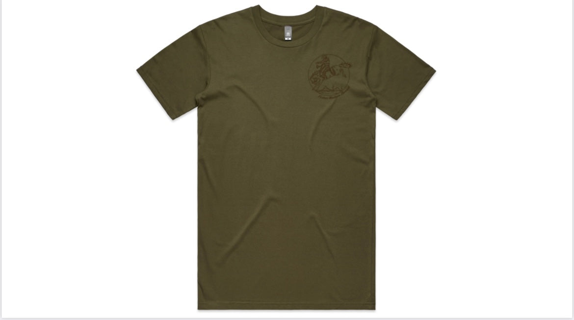 Cowboy Cool Tee- Army
