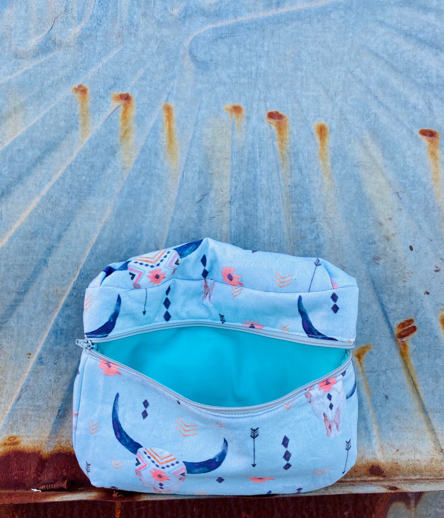 Saddle Sack- Aztec Skull