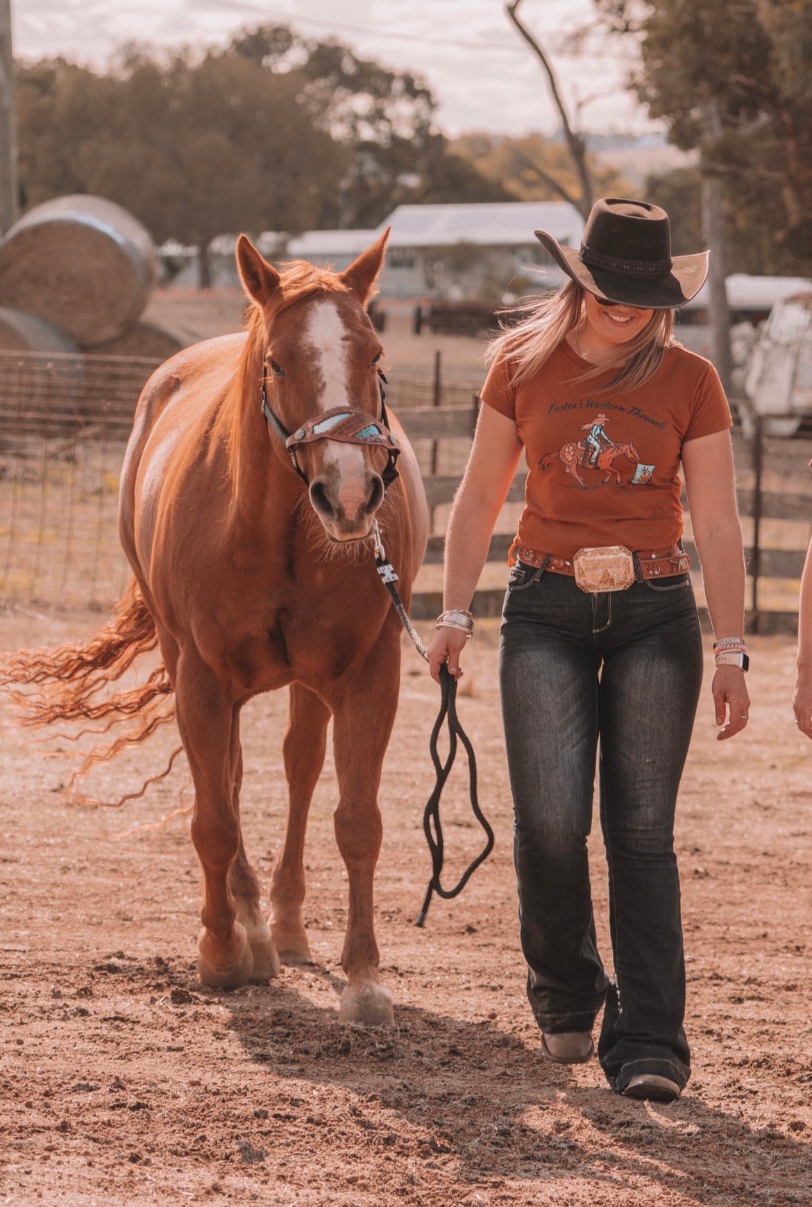 Cowgirl Way Tee- Toffee