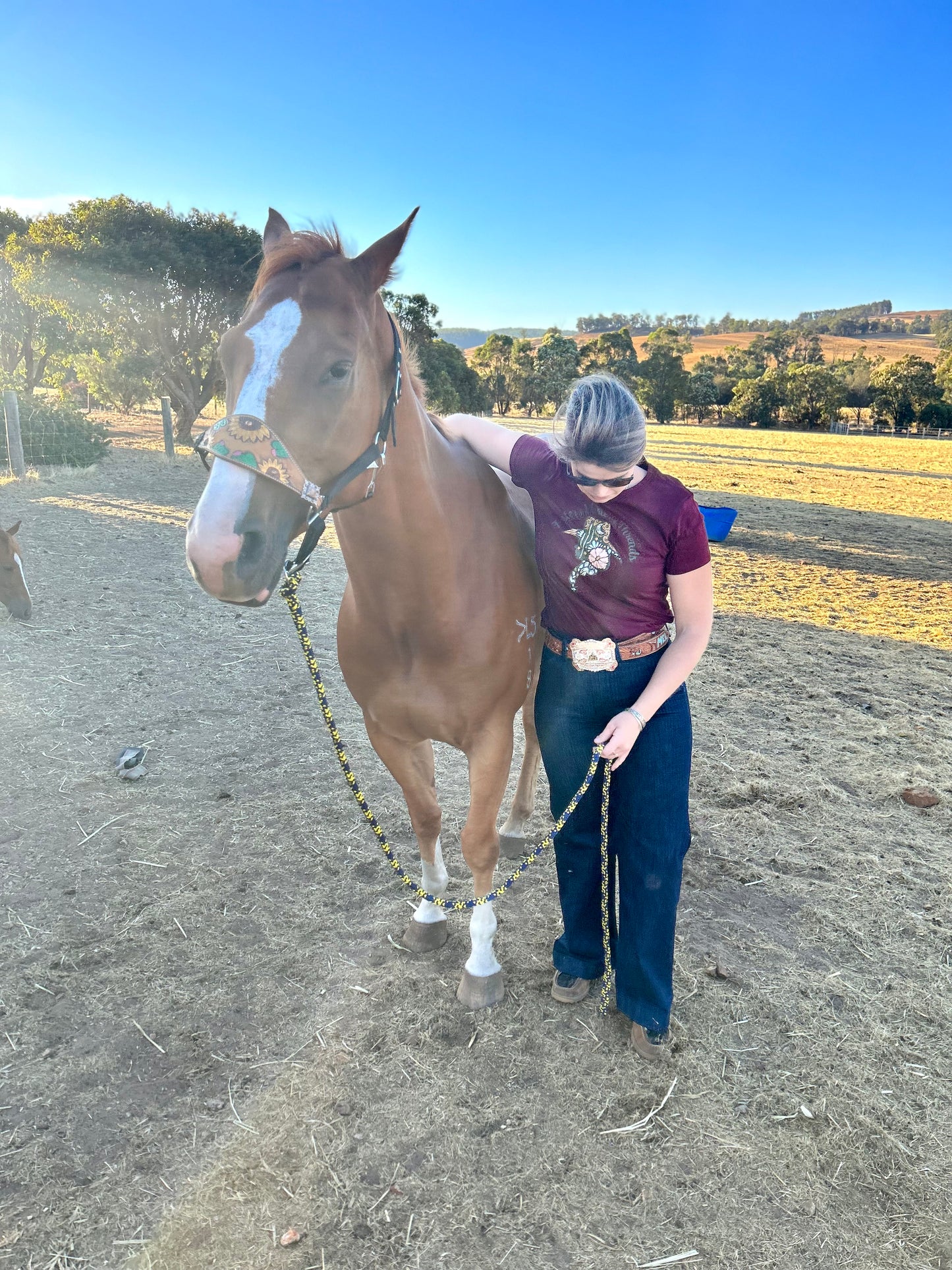 Cowgirl Cool Tee- Burgundy