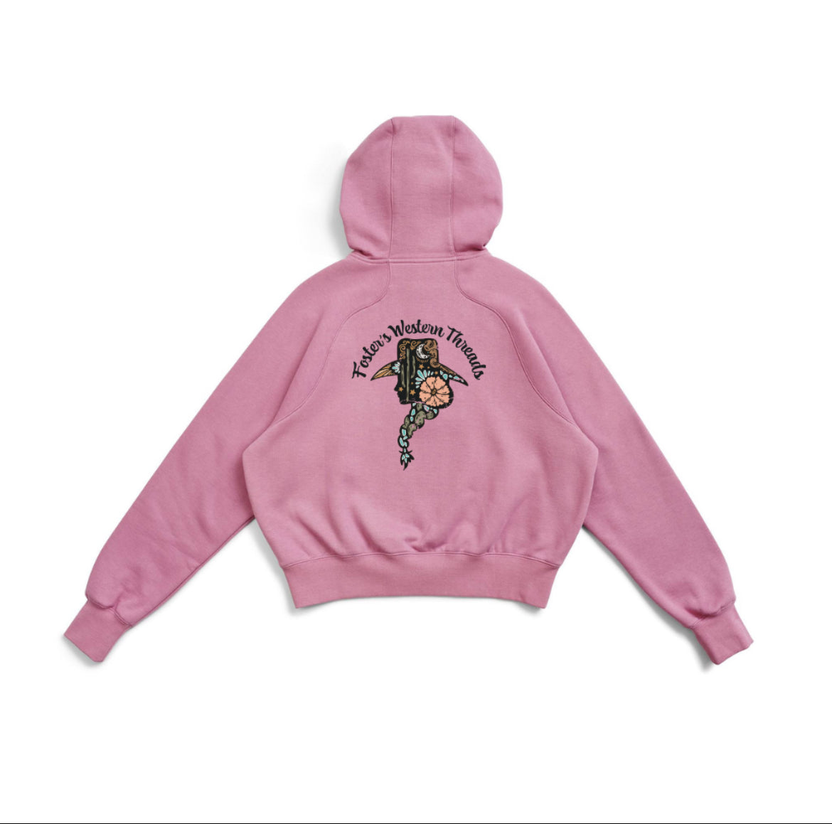 Cowgirl Cool Half Zip Hoodie- Pink PRE ORDER